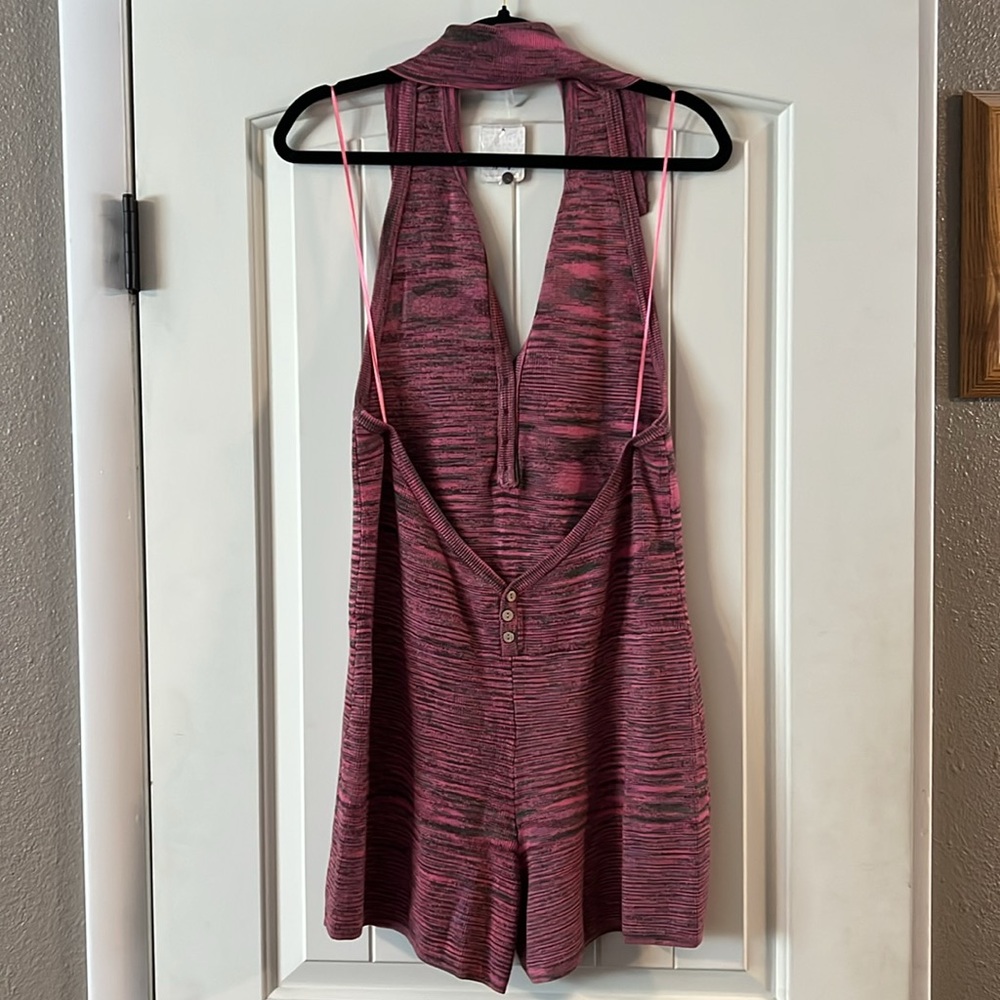 NWT Free People Summer Nights Halter Top Romper - Picture 6 of 6